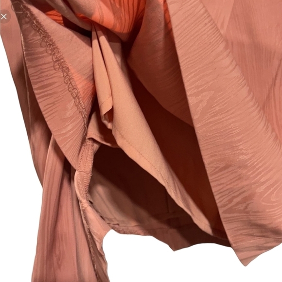 Bcbgmaxazria Puff-Sleeve Bow Dusty Rose Dress Size: 4 - Picture 12 of 13